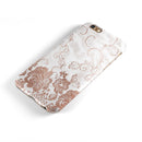 Rose Gold Lace Pattern 4 iPhone 6/6s or 6/6s Plus 2-Piece Hybrid INK-Fuzed Case