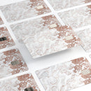 Rose Gold Lace Pattern 4 - Premium Protective Decal Skin-Kit for the Apple Credit Card