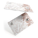 Rose Gold Lace Pattern 4 - Premium Protective Decal Skin-Kit for the Apple Credit Card
