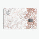Rose Gold Lace Pattern 4 - Premium Protective Decal Skin-Kit for the Apple Credit Card