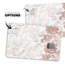 Rose Gold Lace Pattern 4 - Premium Protective Decal Skin-Kit for the Apple Credit Card