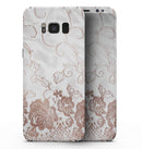 Rose Gold Lace Pattern 4 - Samsung Galaxy S8 Full-Body Skin Kit