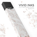 Rose Gold Lace Pattern 4 - Premium Decal Protective Skin-Wrap Sticker compatible with the Juul Labs vaping device