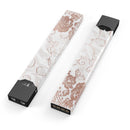 Rose Gold Lace Pattern 4 - Premium Decal Protective Skin-Wrap Sticker compatible with the Juul Labs vaping device