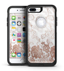 Rose Gold Lace Pattern 4 - iPhone 7 or 7 Plus Commuter Case Skin Kit