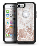 Rose Gold Lace Pattern 4 - iPhone 7 or 8 OtterBox Case & Skin Kits