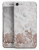 Rose Gold Lace Pattern 4 - Skin-kit for the iPhone 8 or 8 Plus