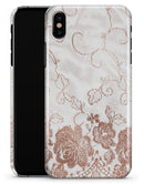 Rose Gold Lace Pattern 4 - iPhone X Clipit Case