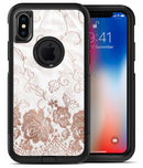 Rose Gold Lace Pattern 4 - iPhone X OtterBox Case & Skin Kits