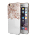 Rose Gold Lace Pattern 5 iPhone 6/6s or 6/6s Plus 2-Piece Hybrid INK-Fuzed Case