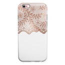 Rose Gold Lace Pattern 5 iPhone 6/6s or 6/6s Plus 2-Piece Hybrid INK-Fuzed Case