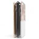 Rose Gold Lace Pattern 5 iPhone 6/6s or 6/6s Plus 2-Piece Hybrid INK-Fuzed Case