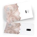 Rose Gold Lace Pattern 5 - Premium Protective Decal Skin-Kit for the Apple Credit Card