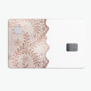 Rose Gold Lace Pattern 5 - Premium Protective Decal Skin-Kit for the Apple Credit Card