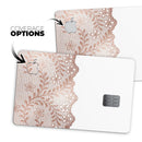 Rose Gold Lace Pattern 5 - Premium Protective Decal Skin-Kit for the Apple Credit Card