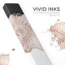 Rose Gold Lace Pattern 5 - Premium Decal Protective Skin-Wrap Sticker compatible with the Juul Labs vaping device