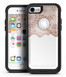 Rose Gold Lace Pattern 5 - iPhone 7 or 7 Plus Commuter Case Skin Kit