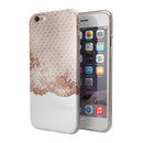 Rose Gold Lace Pattern 6 iPhone 6/6s or 6/6s Plus 2-Piece Hybrid INK-Fuzed Case