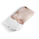 Rose Gold Lace Pattern 6 iPhone 6/6s or 6/6s Plus 2-Piece Hybrid INK-Fuzed Case