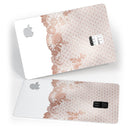 Rose Gold Lace Pattern 6 - Premium Protective Decal Skin-Kit for the Apple Credit Card