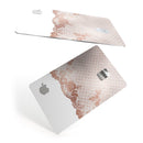 Rose Gold Lace Pattern 6 - Premium Protective Decal Skin-Kit for the Apple Credit Card
