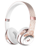 Rose Gold Lace Pattern 6 Full-Body Skin Kit for the Beats by Dre Solo 3 Wireless Headphones