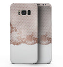 Rose Gold Lace Pattern 6 - Samsung Galaxy S8 Full-Body Skin Kit