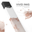 Rose Gold Lace Pattern 6 - Premium Decal Protective Skin-Wrap Sticker compatible with the Juul Labs vaping device