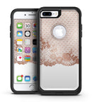 Rose Gold Lace Pattern 6 - iPhone 7 or 7 Plus Commuter Case Skin Kit