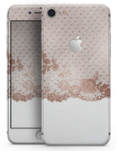 Rose Gold Lace Pattern 6 - Skin-kit for the iPhone 8 or 8 Plus