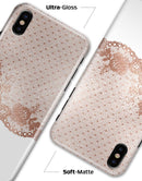 Rose Gold Lace Pattern 6 - iPhone X Clipit Case