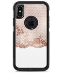 Rose Gold Lace Pattern 6 - iPhone X OtterBox Case & Skin Kits