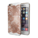Rose Gold Lace Pattern 7 iPhone 6/6s or 6/6s Plus 2-Piece Hybrid INK-Fuzed Case
