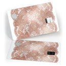 Rose Gold Lace Pattern 7 - Premium Protective Decal Skin-Kit for the Apple Credit Card