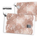 Rose Gold Lace Pattern 7 - Premium Protective Decal Skin-Kit for the Apple Credit Card
