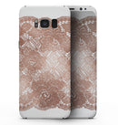 Rose Gold Lace Pattern 7 - Samsung Galaxy S8 Full-Body Skin Kit
