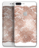 Rose Gold Lace Pattern 7 - Skin-kit for the iPhone 8 or 8 Plus