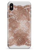 Rose Gold Lace Pattern 7 - iPhone X Clipit Case