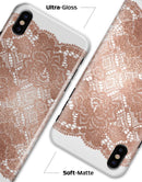 Rose Gold Lace Pattern 7 - iPhone X Clipit Case