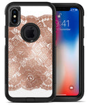 Rose Gold Lace Pattern 7 - iPhone X OtterBox Case & Skin Kits