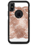 Rose Gold Lace Pattern 7 - iPhone X OtterBox Case & Skin Kits