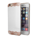 Rose Gold Lace Pattern 8 iPhone 6/6s or 6/6s Plus 2-Piece Hybrid INK-Fuzed Case