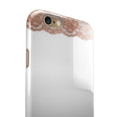 Rose Gold Lace Pattern 8 iPhone 6/6s or 6/6s Plus 2-Piece Hybrid INK-Fuzed Case