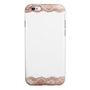 Rose Gold Lace Pattern 8 iPhone 6/6s or 6/6s Plus 2-Piece Hybrid INK-Fuzed Case
