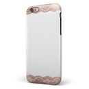 Rose Gold Lace Pattern 8 iPhone 6/6s or 6/6s Plus 2-Piece Hybrid INK-Fuzed Case