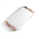 Rose Gold Lace Pattern 8 iPhone 6/6s or 6/6s Plus 2-Piece Hybrid INK-Fuzed Case