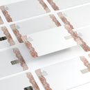 Rose Gold Lace Pattern 8 - Premium Protective Decal Skin-Kit for the Apple Credit Card