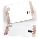 Rose Gold Lace Pattern 8 - Premium Protective Decal Skin-Kit for the Apple Credit Card