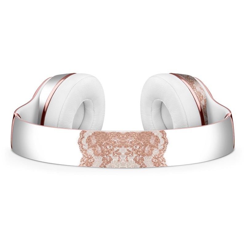 Rose Gold Lace Pattern 8 Full-Body Skin Kit for the Beats by Dre Solo 3 Wireless Headphones