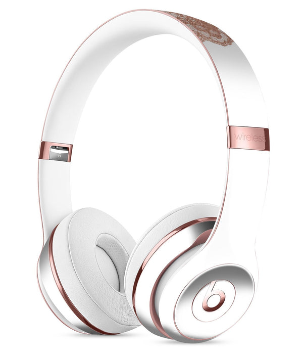 Rose Gold Lace Pattern 8 Full-Body Skin Kit for the Beats by Dre Solo 3 Wireless Headphones